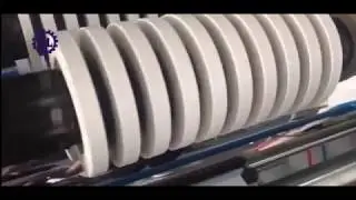 Straw paper strip slitting machine with PLC control