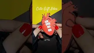 Cute heart shape card idea 😍❤️ #shorts #diy #art #craft #heart #love #youtubeshorts #hibacraftie
