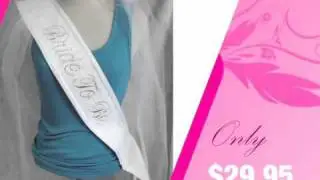 Couture Bride to Be Sash - Ivory
