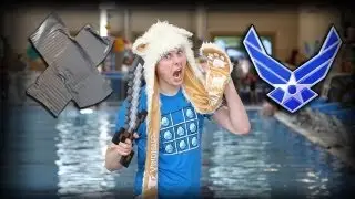 Vox Force Ducktape Boat War - US Airforce Powered!
