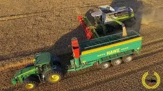 BIG Harvest 2018 / Getreideernte 2018, Gerste / New Holland CR 9090 / Claas Lexion 760 TT / HAWE &Uuml;LW