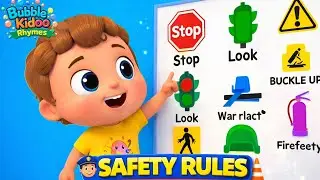 Safety Rules Song for Kids | Road Safety & Good Habits | Nursery Rhyme