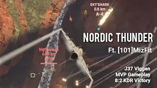 Metalstorm: Nordic Thunder ft. @jameshendrixmizfit7364 - JAS37 MVP Gameplay - 8:2 KDR