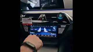 Istallazione clima touch screen bmw g31 evo by officina Evolution car jesi