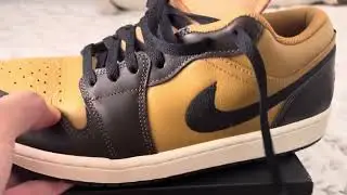  Air Jordan 1 Low SE(unboxing) Flax-Baroque brown Black