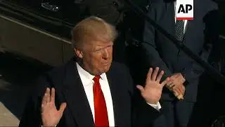Trump Arrives at Pentagon Amid Budget Battles