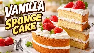 Soft & Fluffy Vanilla Sponge Cake | Perfect Cake Base @Greenville_vlogs 