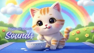 7 Different Animals Sounds for Kids | Fun Animal Rhyme and Learning Video