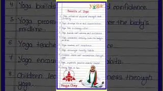 Benifits of Yoga l 10 lines on Yoga Day l Important of Yoga #yogaday #internationalyogaday
