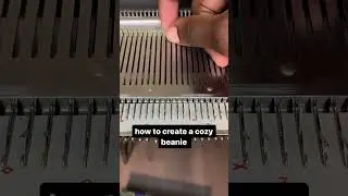 How to knit a reversible beanie - part 1 #machineknit #beanie #knittingmachine #knittingtechniques