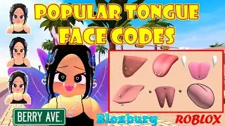 POPULAR TONGUE FACE ID CODES & LINKS [] Bloxburg, Berry Avenue [] ROBLOX