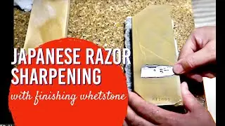 Japanese Razor Sharpening with finishing whetstone