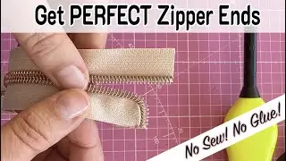 Get perfect and professional looking zipper ends for your bags or clothing