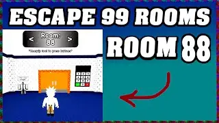 ROOM 88 ESCAPE 99 ROOMS Roblox Walkthrough [Full Guide English] 🗝️