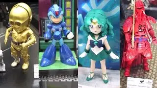 2016 New York Toy Fair Tamashii Nations Booth Tour Anime Figures Statues Sailor Moon Star Wars