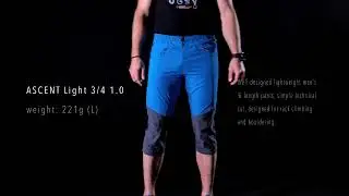 Climbing pants ASCENT Light 3/4 - Collection Summer 2022 - EN