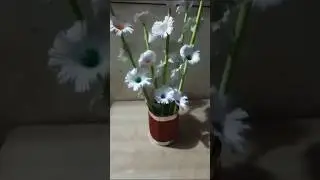 Diy Flower Vase From Cardboard #diy #shorts #youtubeshorts #craft