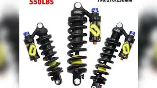 #EVOSID Mountain Bike Rear Shock Absorber 550LBS Suspension Spring Soft Tail Shock 190mm/210/230mm