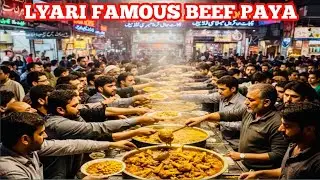 Cheapest Lyari Beef Paya | Street Food | Lyari Cholay | Karachi 