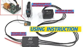 How to use DIY EFoil Kit MTSF130A-WP32 130A ESC with Maytech 6374 80KV motor and 1905WF Remote?