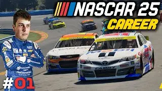 MY NEW JOURNEY BEGINS HERE! NASCAR 25 Career Mode | Part 1