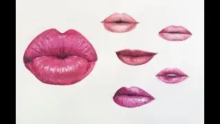 How to paint lips with acrylic