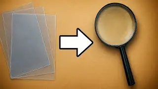 Turn Plastic Sheets into a DIY Magnifying Glass 🔍 | Easy Science Hack
