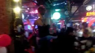 New Year 2014 at Blue Sky III Bar in Pattaya, Thailand