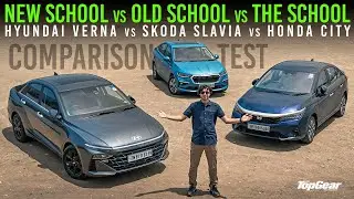 Hyundai Verna Vs Skoda Slavia Vs Honda City | Comparison Test