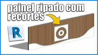 Como fazer BRISE de madeira e desenhos nas Ripas com o Revit