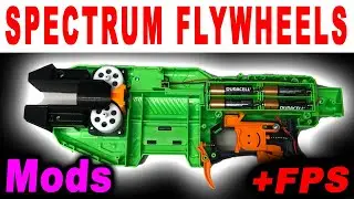 Crazy Adventure Force Spectrum FoamSport Flywheels Mod Start To Finish On CNC Machines