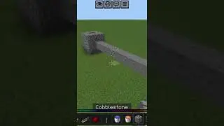This is how to build a very simple and efficient cobblestone farm in Minecraft #Minecraft#Farm ￼￼￼￼