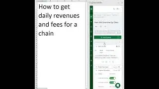 Get DeFiLlama data in Excel and Google Sheets - Fees Get Overview by Chain