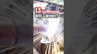 Broken Exhaust bolts in LS heads. Full video in my channel. #welding #repair #automotive #diy