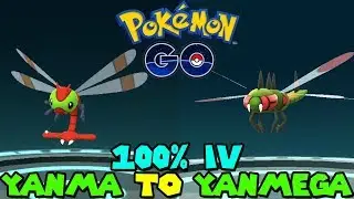 Evolving YANMA TO YANMEGA IN POKEMON GO - NEW SHINNOH STONE EVOLUTION