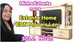 ESTANTE HOME TEATHER  EDN M&Oacute;VEIS LENI PARA TV AT&Eacute; 75&rdquo; 4 GAVETAS EDN M&Oacute;VEIS LENI