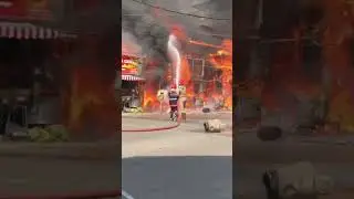 KERALA FIRE ACCIDENT- 4 SHOPS GUTTED.  Gas cylinders exploded.  NO fatality reported #safety