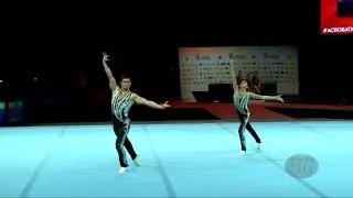 Azerbaijan (AZE) - 2018 Acrobatic Worlds, Antwerpen (BEL) - Dynamic  Men's Pair