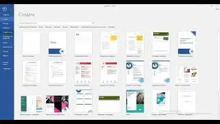 Интерфейс Microsoft Word 2016