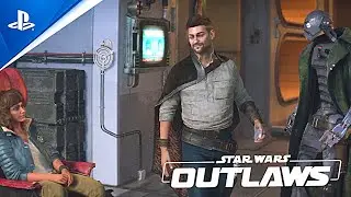 Kay meets Jaylen and ND-5 Scene - Star Wars: Outlaws PS5 Gameplay