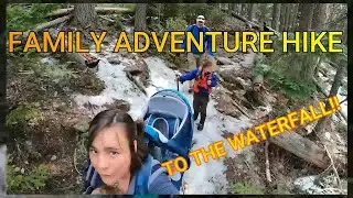 Day Hiking with Kids: Family Hiking Adventure to a Waterfall: Bear Creek trail: Hiking in Montana