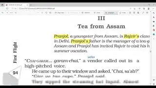 TEA FROM ASSAM/MALAYALAM EXPLANATION/NCERT CLASS 10 ENGLISH UNIT 7 ENGLISH