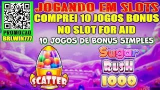 JOGANDO SLOT ONLINE Sugar Rush 1000 COMPROU 10 JOGOS DE BONUS SIMPLES NO SLOT