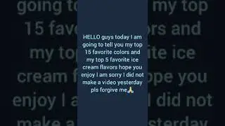 My top 5 Favorite colors🖌 and ice cream flavors🍦#short