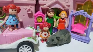 مفاجأة يوم عيد ميلاد جنه ورؤي-عائلة عمر-جنه ورؤي-كرتون العاب اطفال-العاب بنات-العاب عمر و عبير 