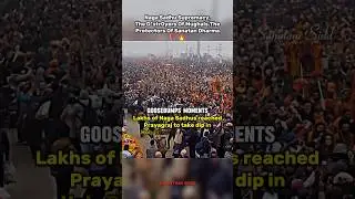 Goosebumps Moments🥶 Lakhs of Naga Sadhus Reached Prayagraj for Mahakumbh🚩🗿#shorts