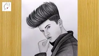 How to draw a Boy Face sketch | Drawing Easy | The Crazy Sketcher