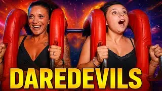 Daredevil Girls Taking Slingshot Ride Challenge  | Funny & Scary Compilation