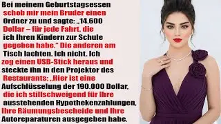 An meinem Geburtstag reichte mir mein Bruder eine Rechnung über 14.600 € – für jede Fahrt