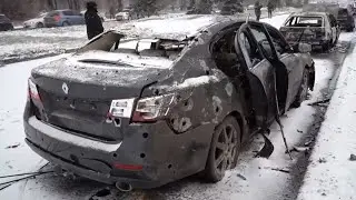 Aftermath of missile strike on Zaporizhzhia